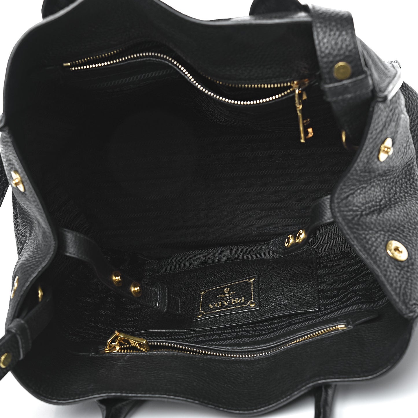 Vitello Daino Tote Black