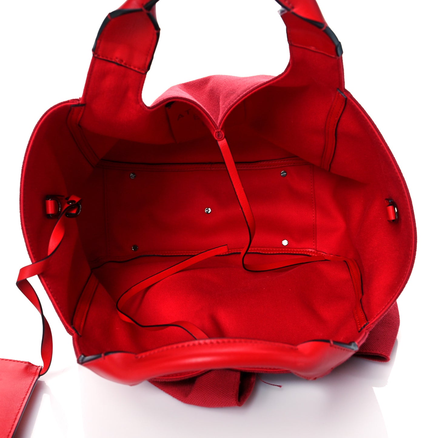 Canvas Atelier 02 Bow Edition Small Tote Bag Red