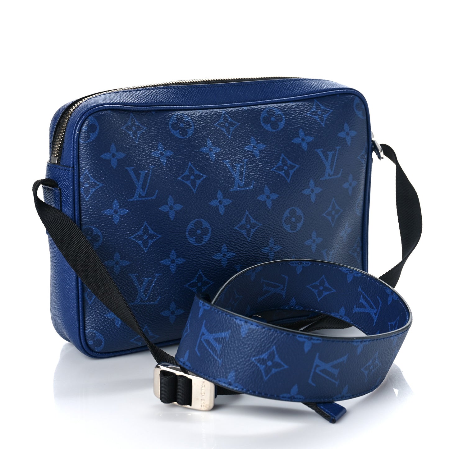 Taiga Monogram Outdoor Messenger Cobalt