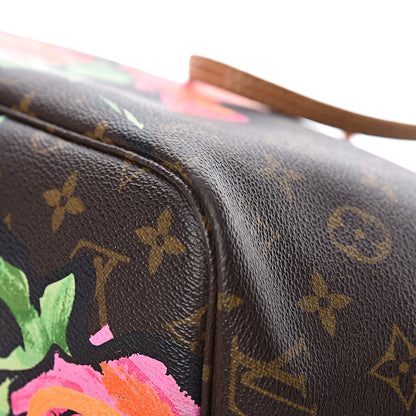 Louis Vuitton Monogram Roses Neverfull MM 17 of 18