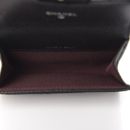 Chanel Caviar Quilted Flap Card Holder Black 4 of 8