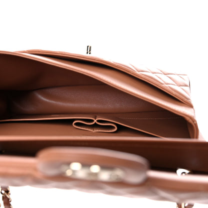 Chanel Lambskin Quilted Medium Double Flap Brown 7 of 10