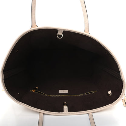 Louis Vuitton Empreinte Monogram Giant Neverfull MM Cream 5 of 8
