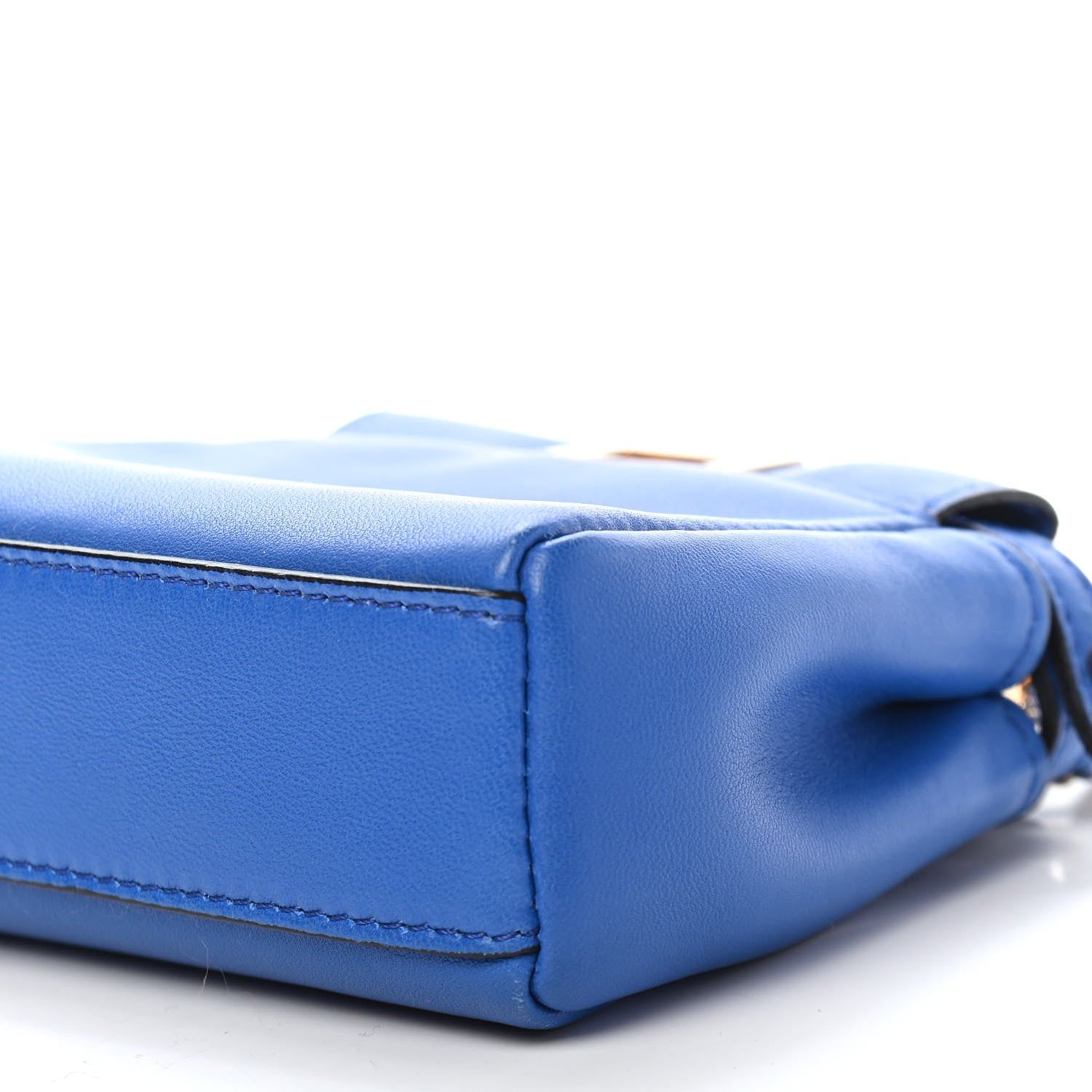 Fendi Nappa Micro Peekaboo Iconic Satchel Bluette 9 of 9