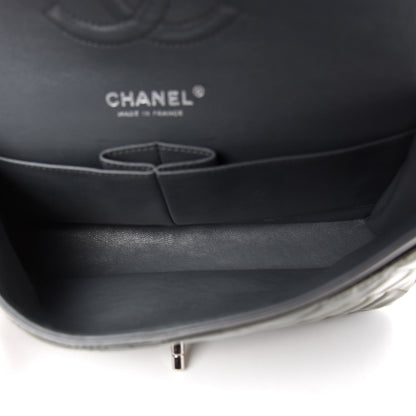 Chanel Patent Calfskin Quilted Medium Double Flap Grey 5 of 12