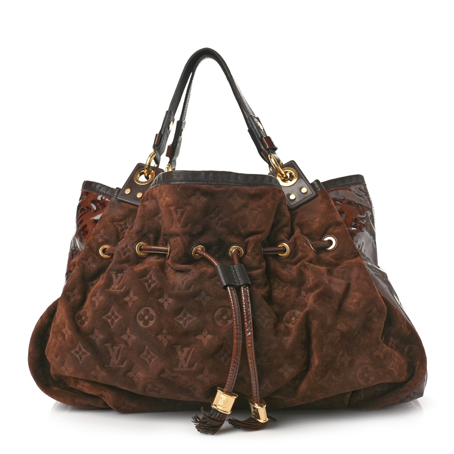 Louis Vuitton Suede Patent Monogram Irene Espresso 1 of 8