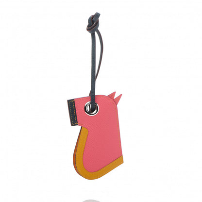 Hermes Epsom Camail Key Holder Rose Azalee Ambre Vert 3 of 5