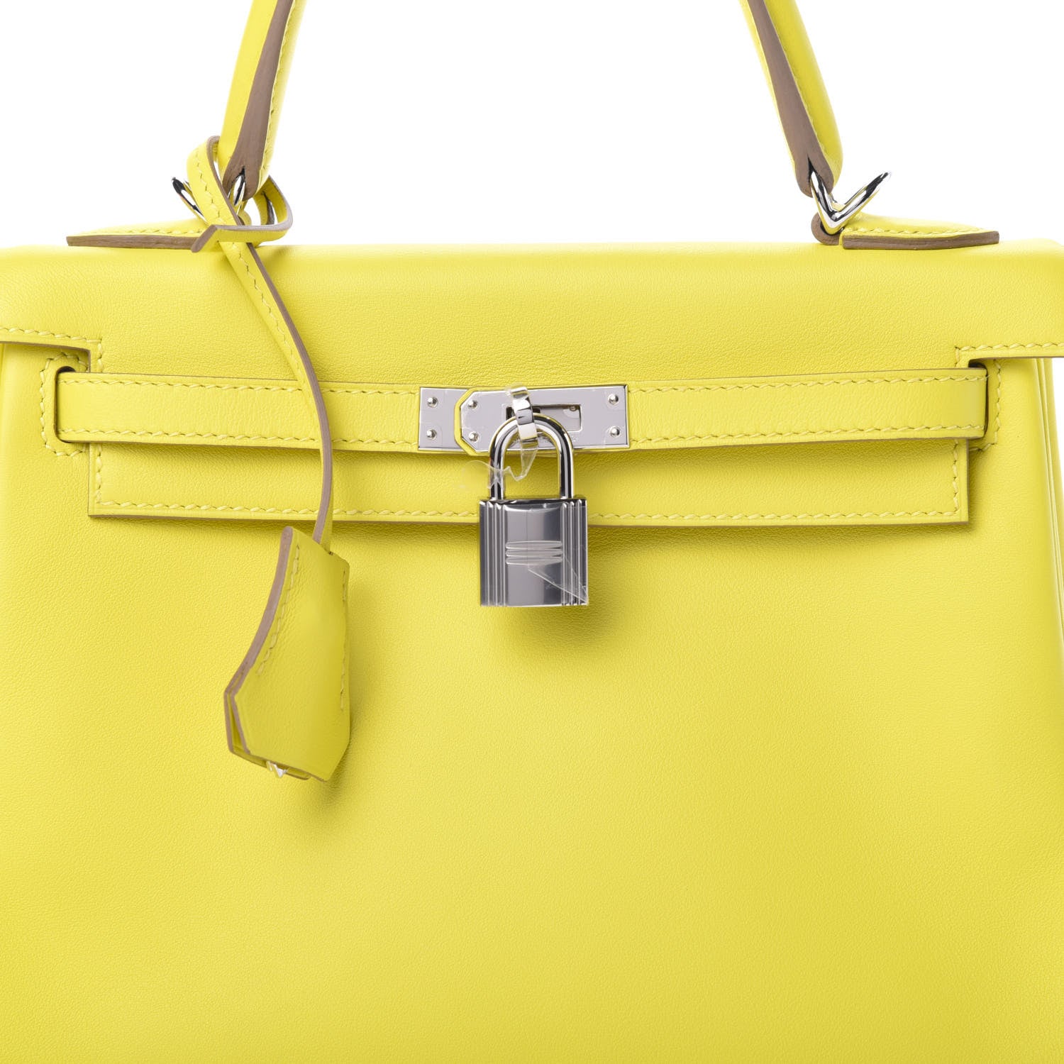Hermes Swift Kelly Retourne 25 Lime 7 of 10