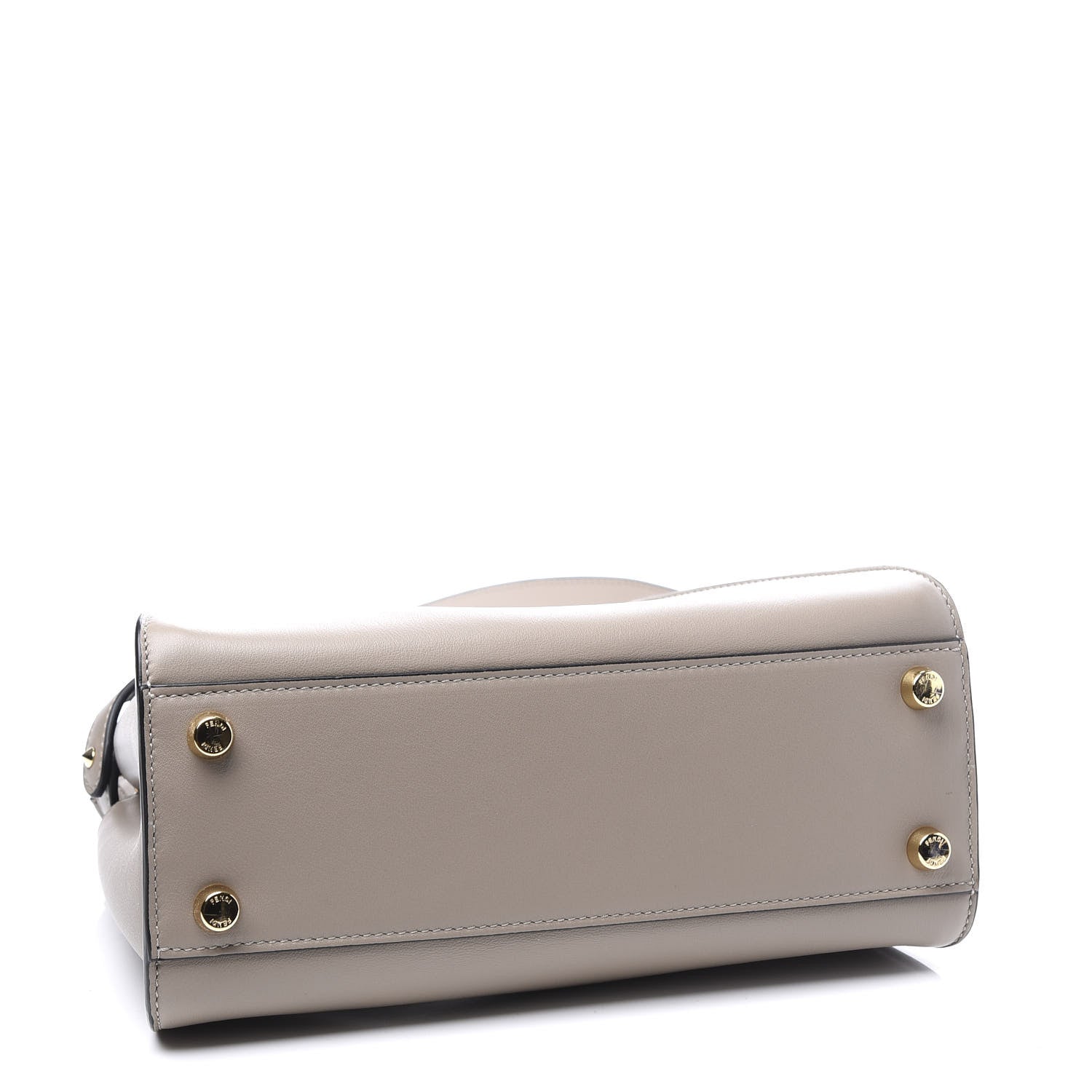 Fendi Vitello Medium Peekaboo Iconic Essentially Satchel Grey 3 of 9