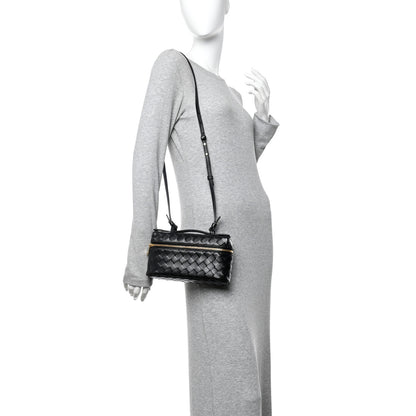 Bottega Veneta Calfskin Intrecciato Bang Bang Vanity Case Black 3 of 21