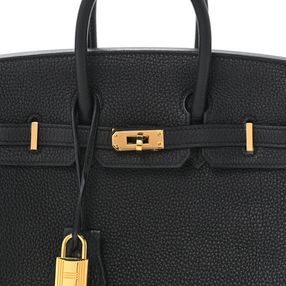 Hermes Togo Birkin 25 Black 8 of 13