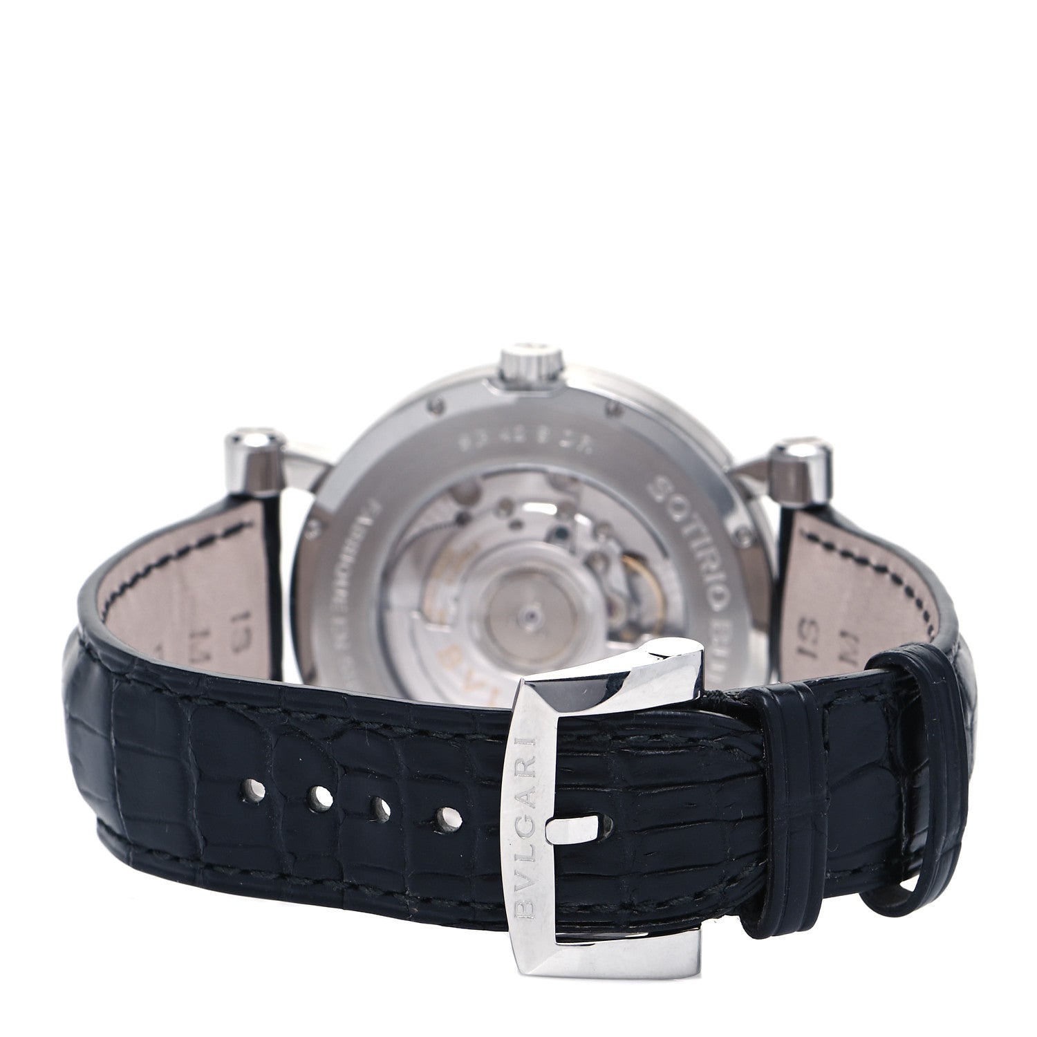 Bulgari Stainless Steel Alligator 42mm Sotirio Retrograde Date Automatic Watch 3 of 4