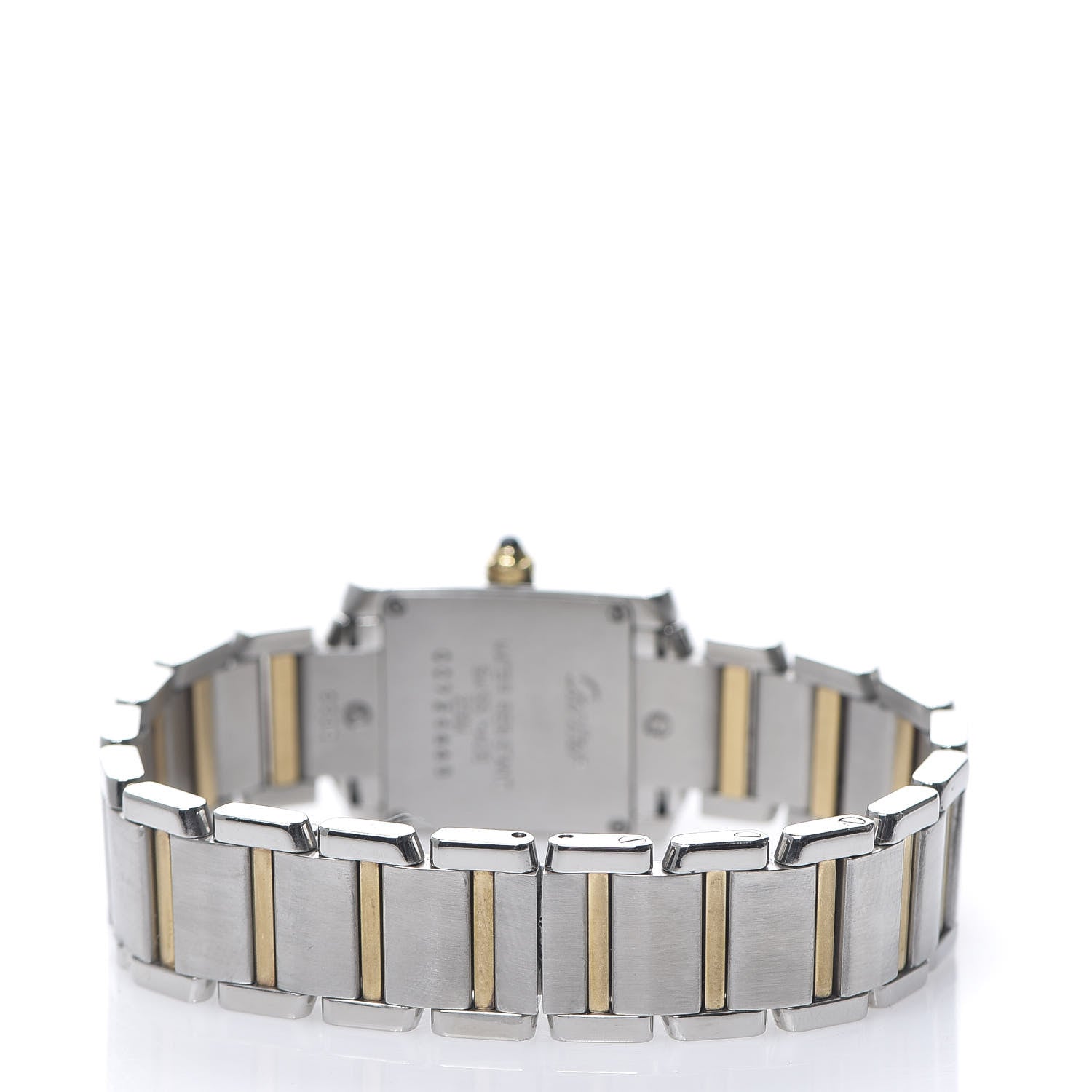 Cartier Stainless Steel 18K Yellow Gold 20mm Tank Francaise Quartz Watch 3 of 6