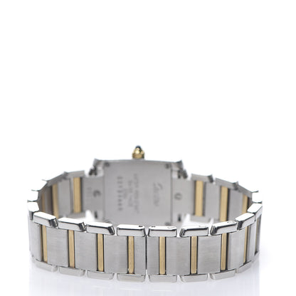 Cartier Stainless Steel 18K Yellow Gold 20mm Tank Francaise Quartz Watch 3 of 6
