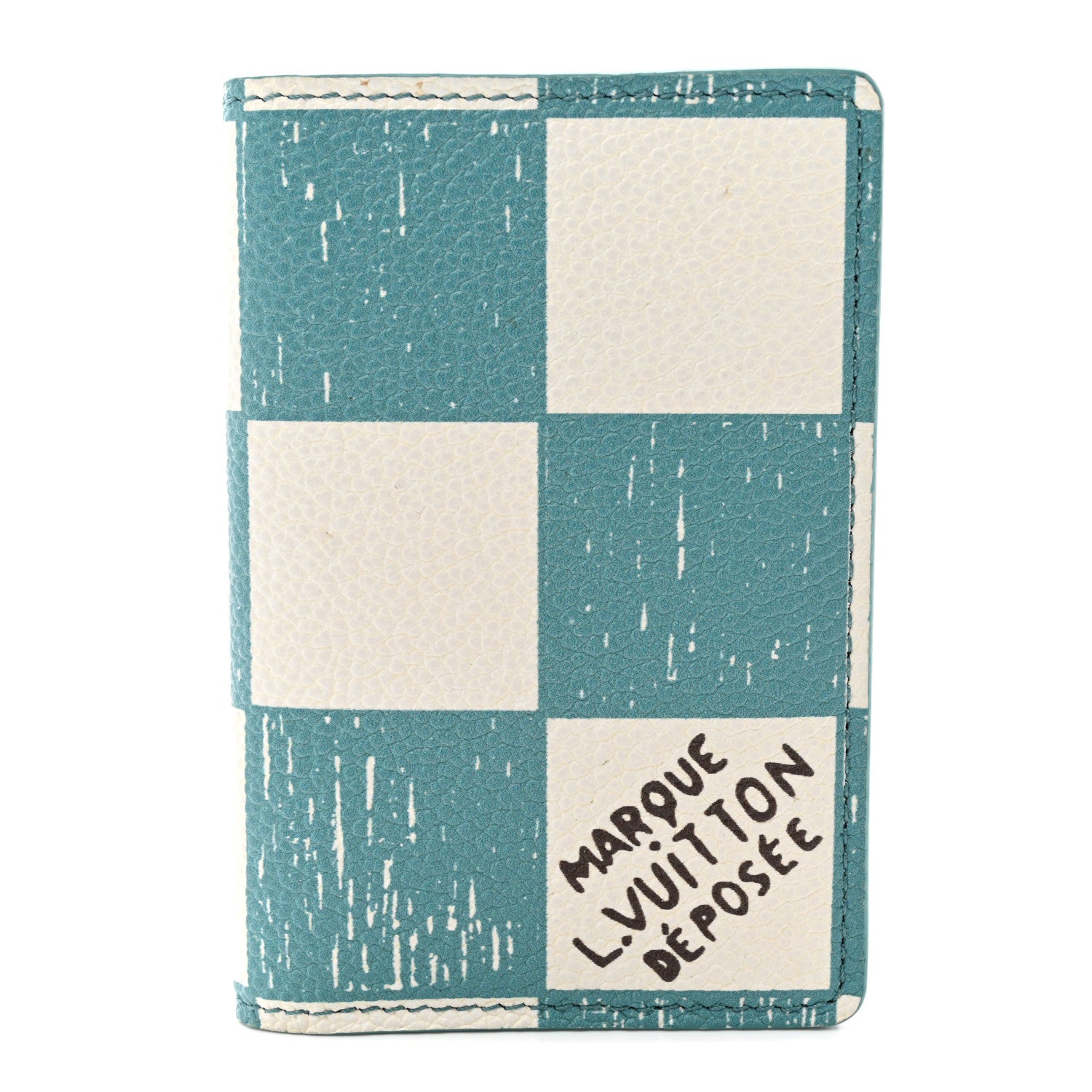 Louis Vuitton Damier Checkerboard Pocket Organizer Teal 1 of 7