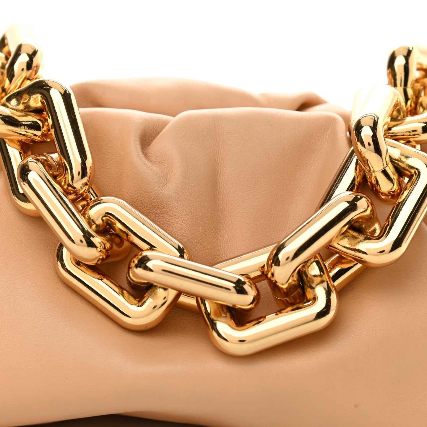 Calfskin The Pouch Chain Almond