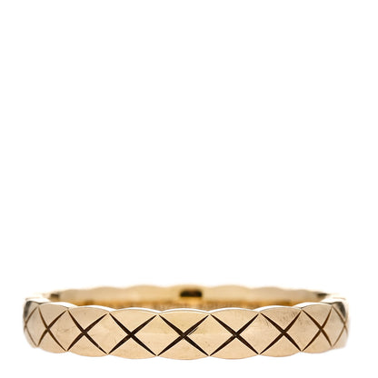 Chanel 18K Yellow Gold Mini Coco Crush Ring 58 8.25 1 of 5