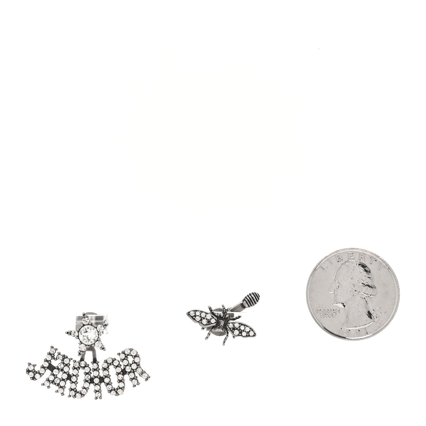 Palladium Crystal J'adior Earrings