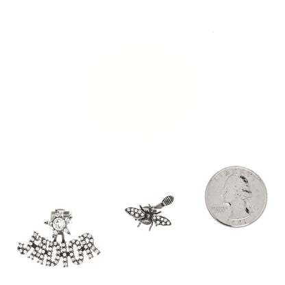 Christian Dior Palladium Crystal J'adior Earrings 2 of 4