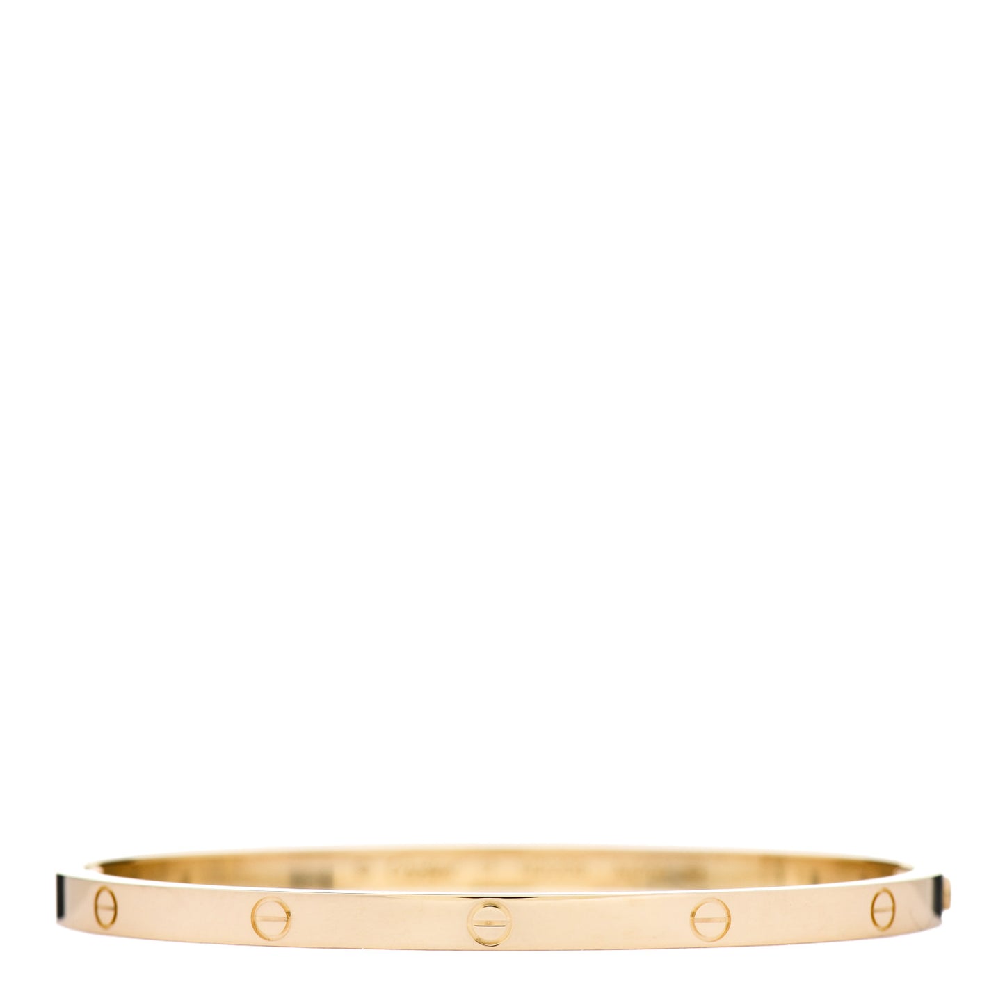 18K Yellow Gold Small LOVE Bracelet 17