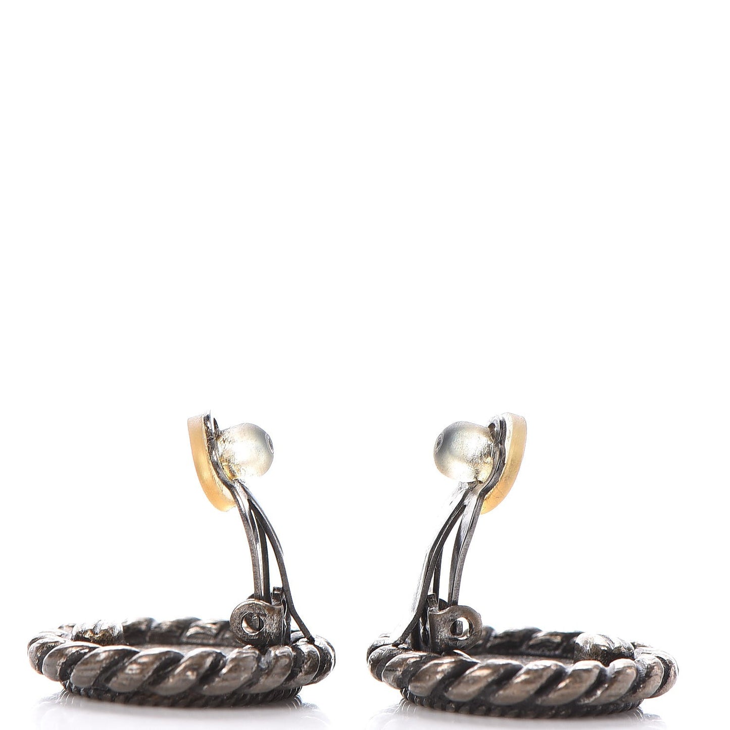 Ruthenium CC Clip On Earrings