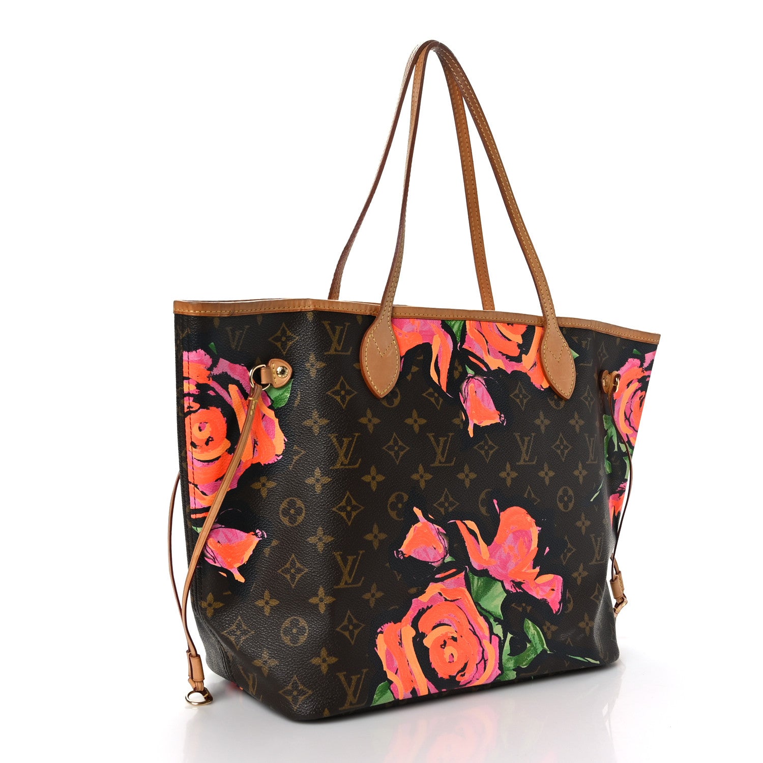 Louis Vuitton Monogram Roses Neverfull MM 3 of 9