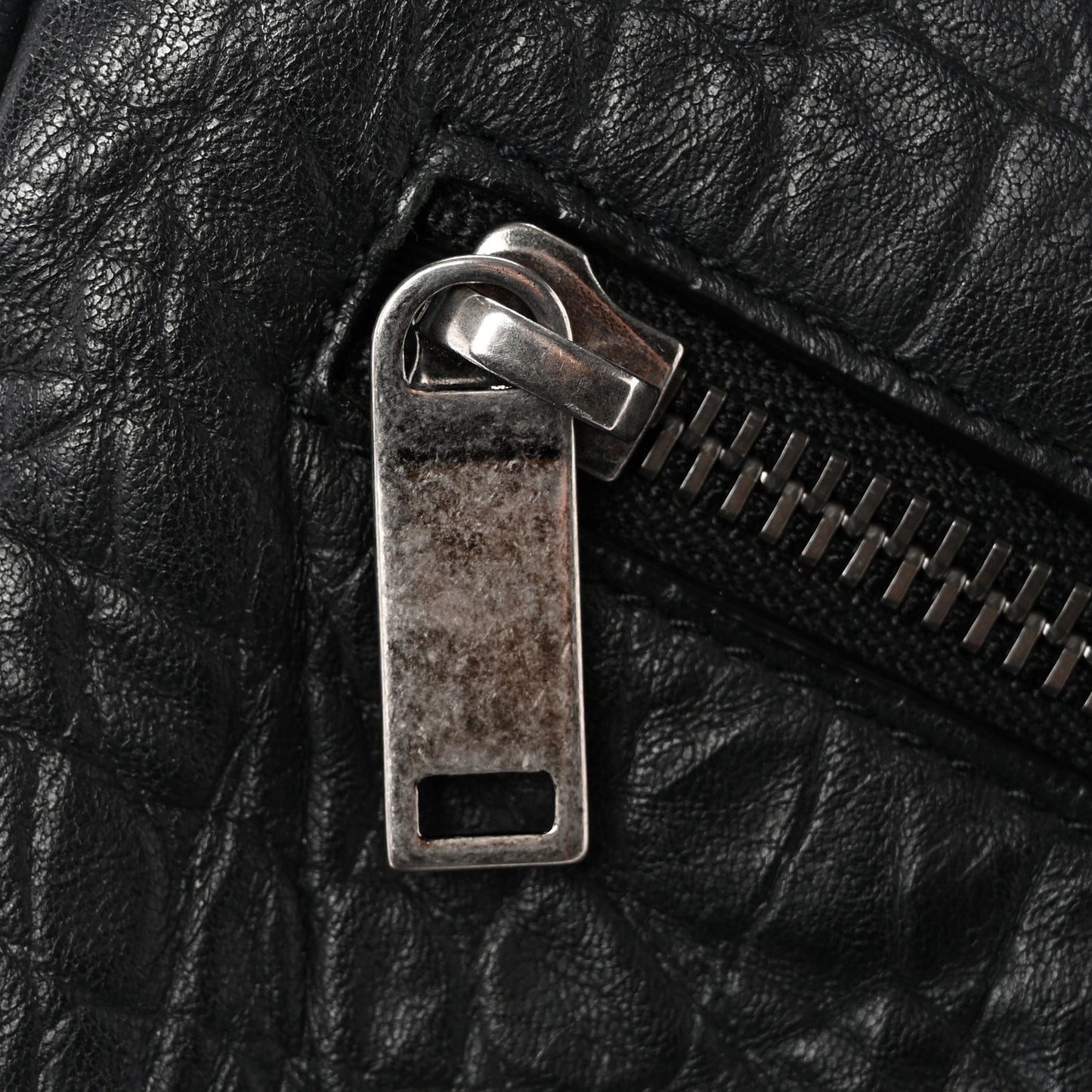 Calfskin Crocodile Embossed Medium West Hollywood Monogram Fold-Over Black
