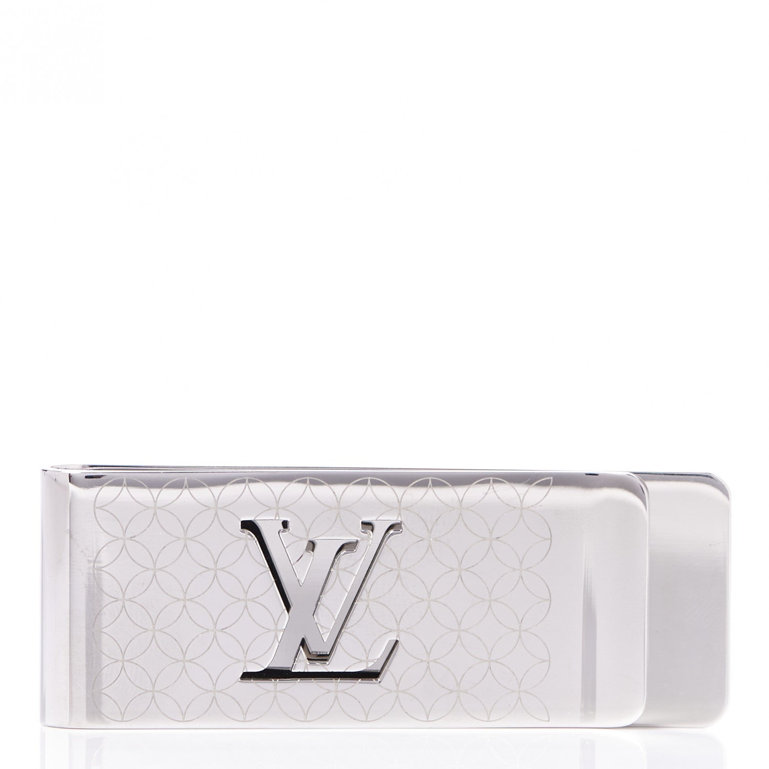 Louis Vuitton Metal Champs Elysees Money Clip Silver 1 of 4