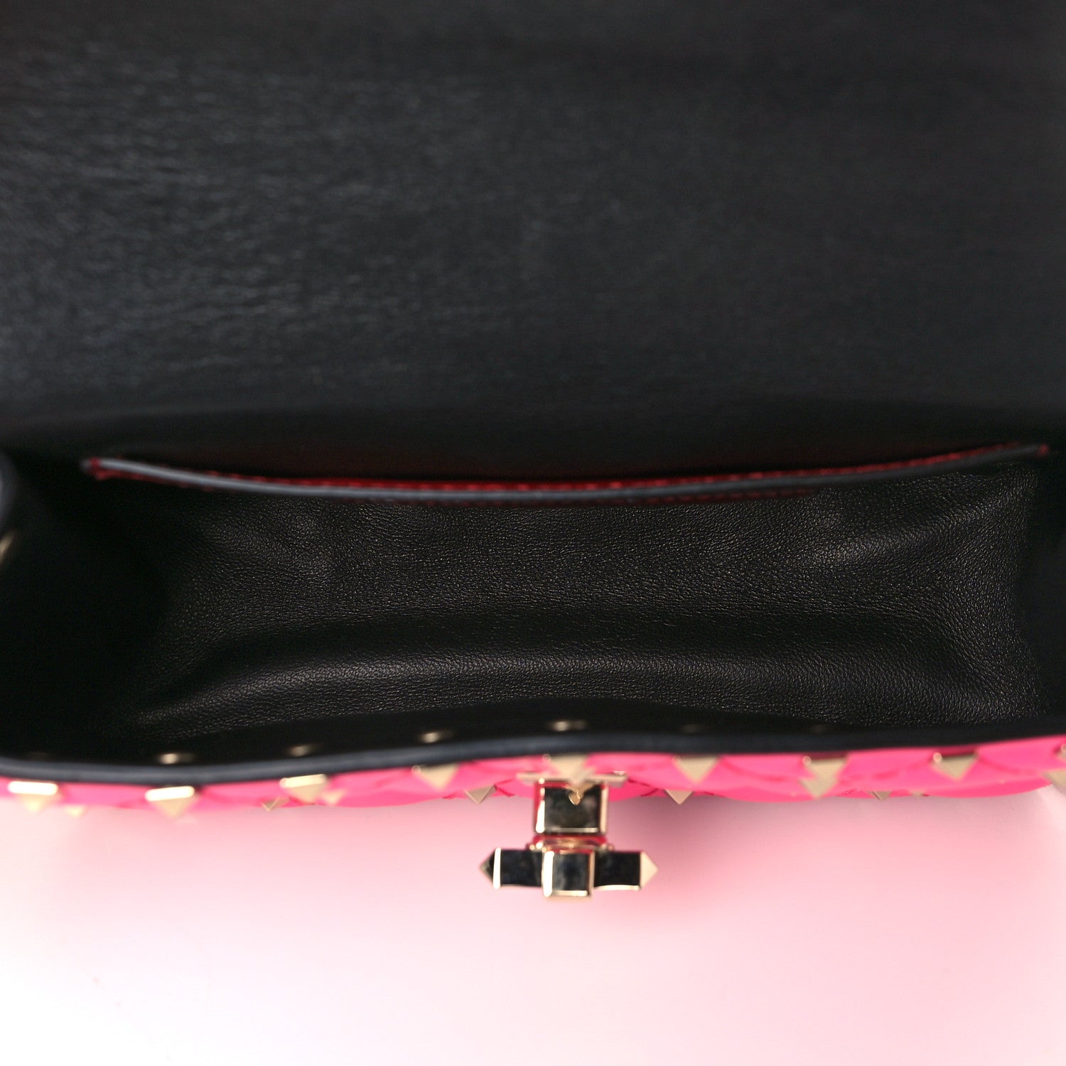 Valentino Garavani Calfskin Mini Rockstud Spike Shoulder Bag Azalea 4 of 8
