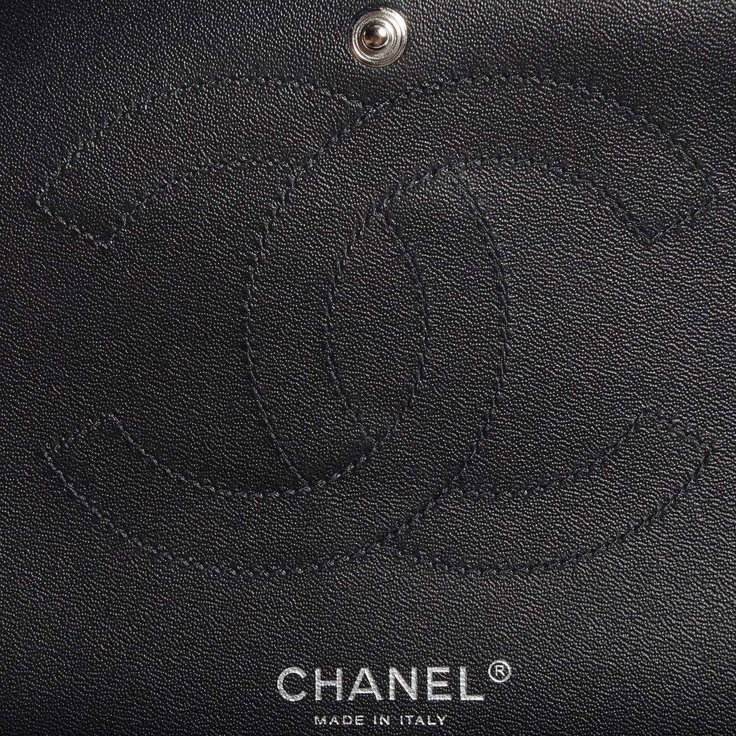 Patent Jumbo Double Flap Black