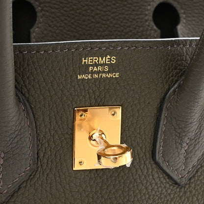 Hermes Togo Birkin 25 Vert De Gris 6 of 10