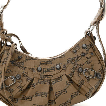 Balenciaga Coated Canvas BB Monogram Le Cagole Shoulder Bag XS Beige Brown 9 of 12