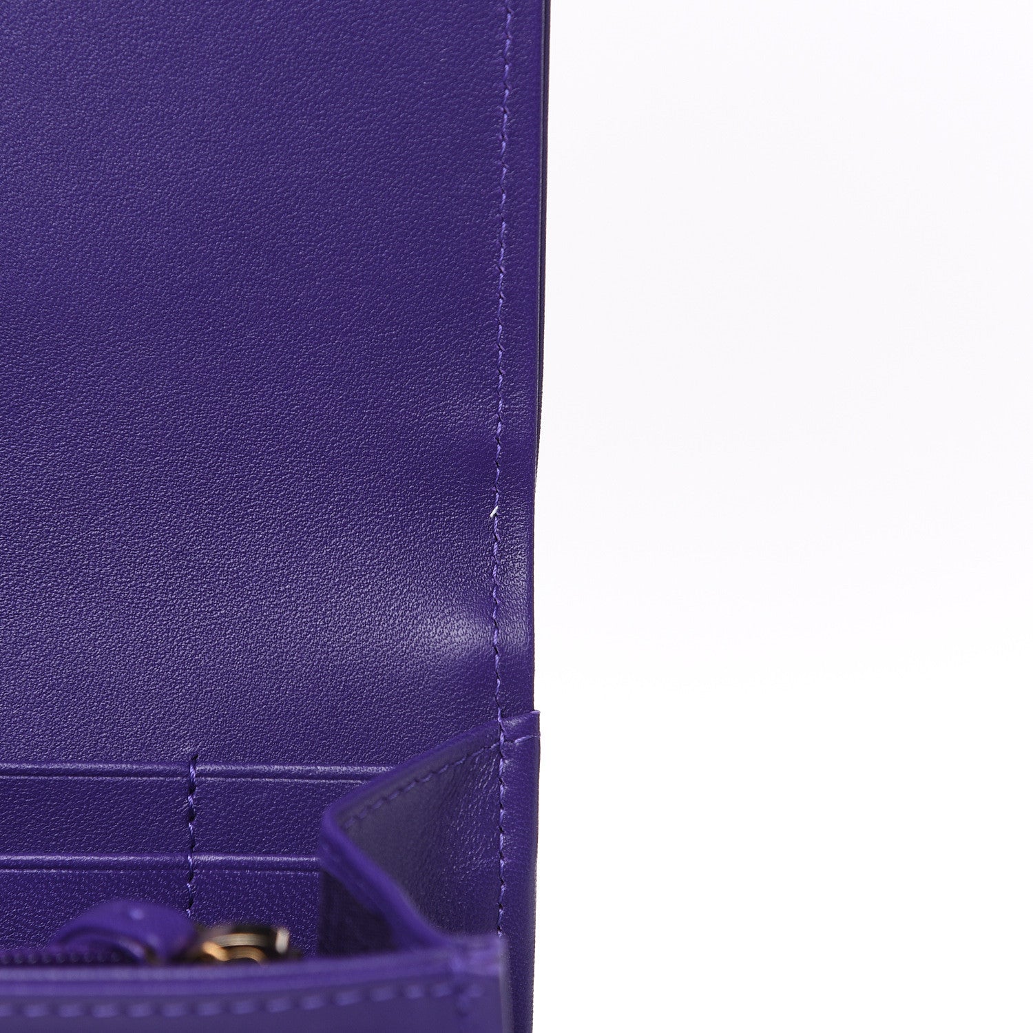Chanel Lambskin Quilted Medium Boy Flap Wallet Purple 7 of 10