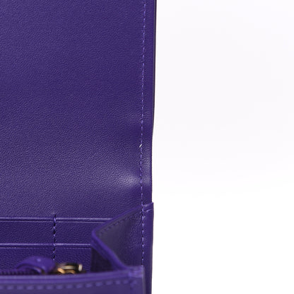 Chanel Lambskin Quilted Medium Boy Flap Wallet Purple 7 of 10