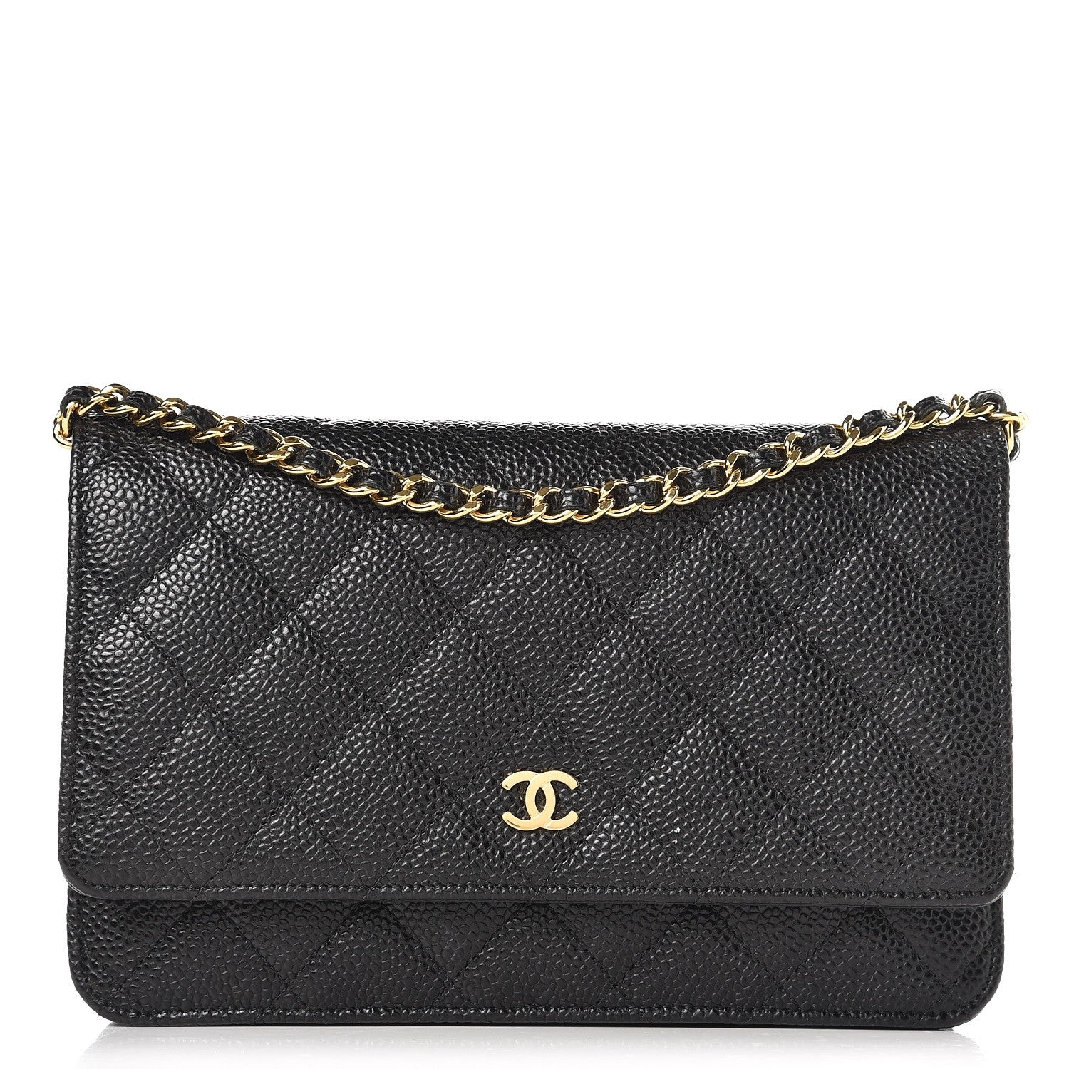Chanel Caviar Quilted Wallet On Chain WOC Black 1 of 9