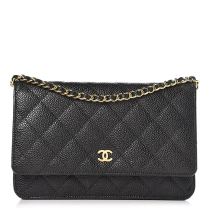 Chanel Caviar Quilted Wallet On Chain WOC Black 1 of 9