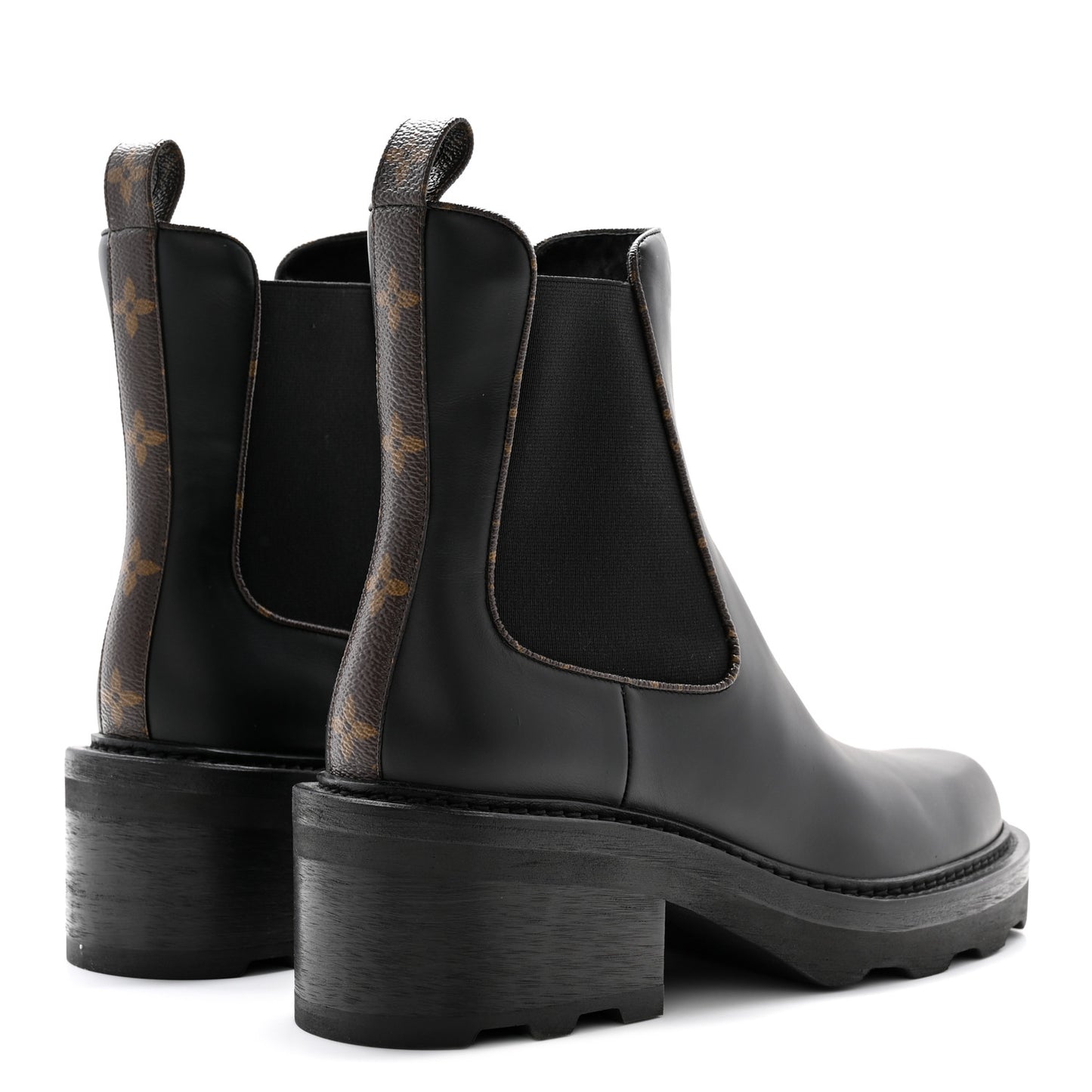 Calfskin Monogram Beaubourg Ankle Boots 41 Black