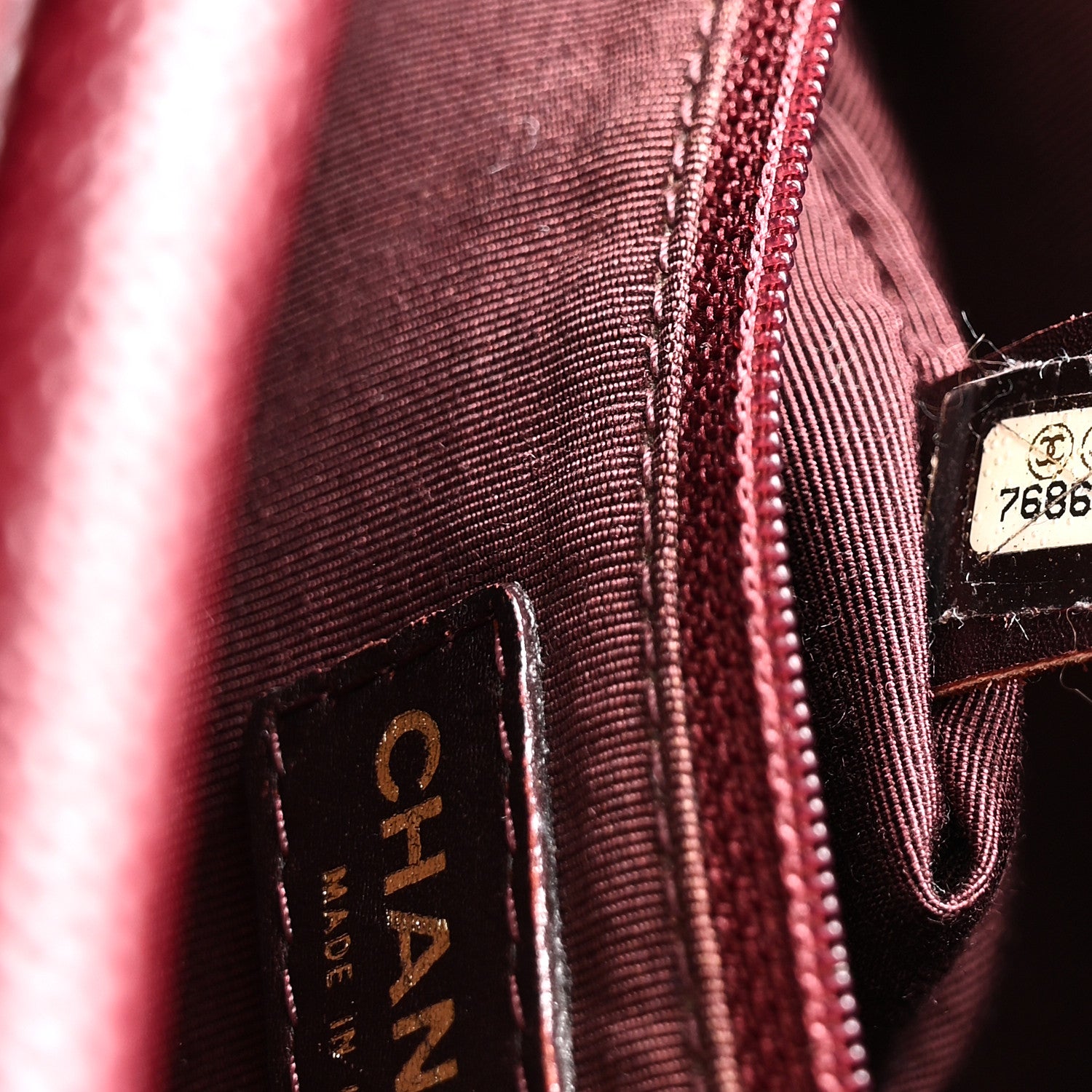 Chanel Caviar Quilted Petit Timeless Tote PTT Burgundy 7 of 10