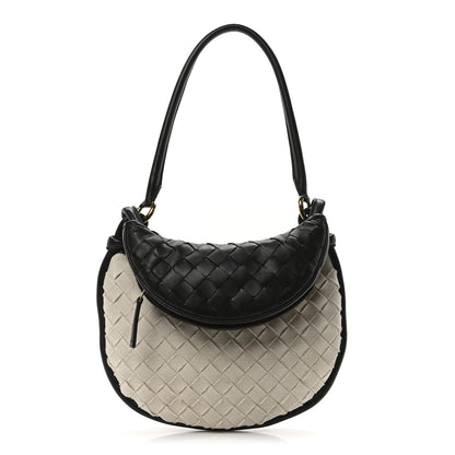 Bottega Veneta Canvas Nappa Intrecciato Small Gemelli Natural Fondant 1 of 10
