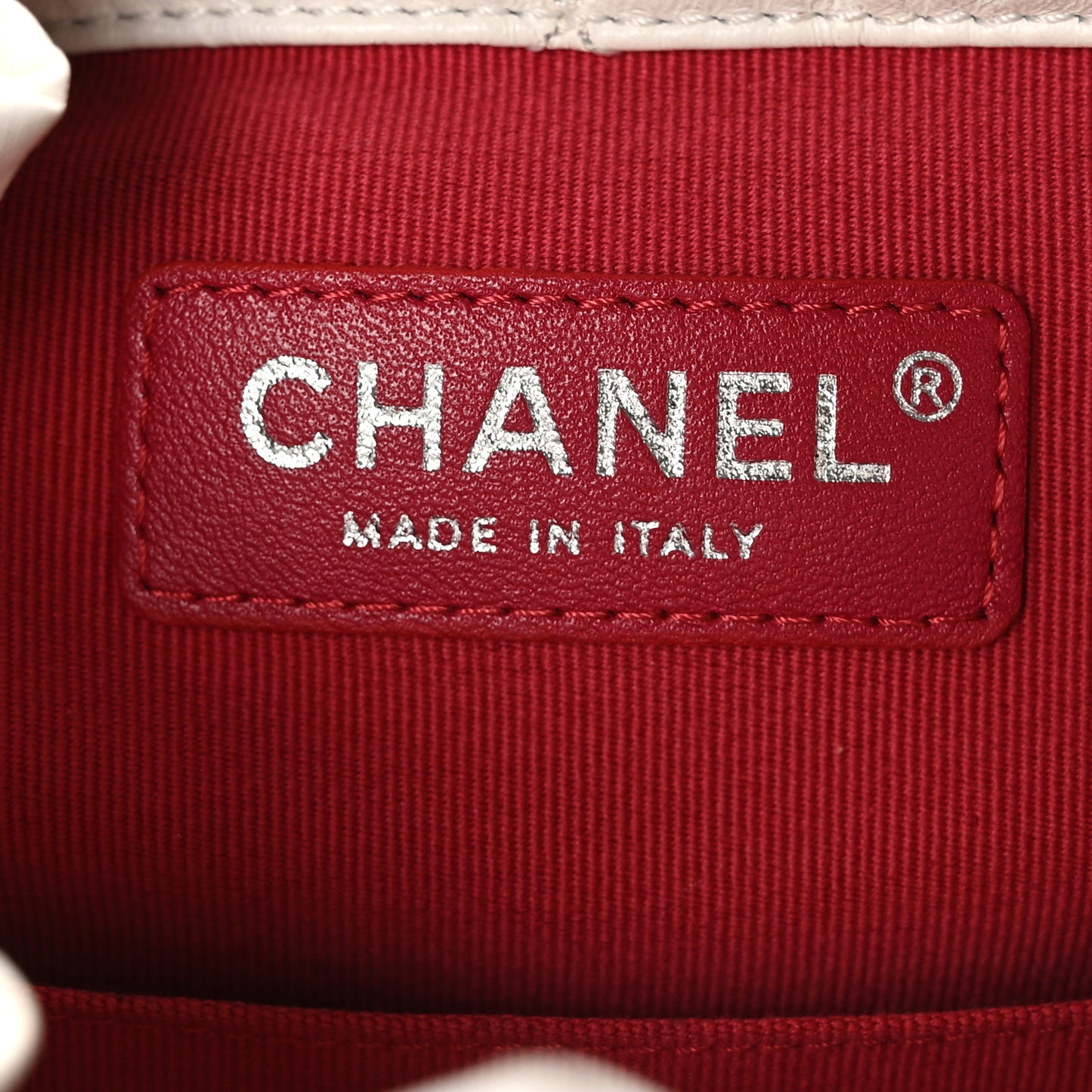 Aged Calfskin Quilted Small Gabrielle Backpack Black White