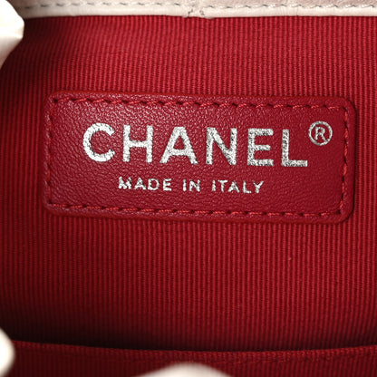 Chanel Aged Calfskin Quilted Small Gabrielle Backpack Black White 6 of 11