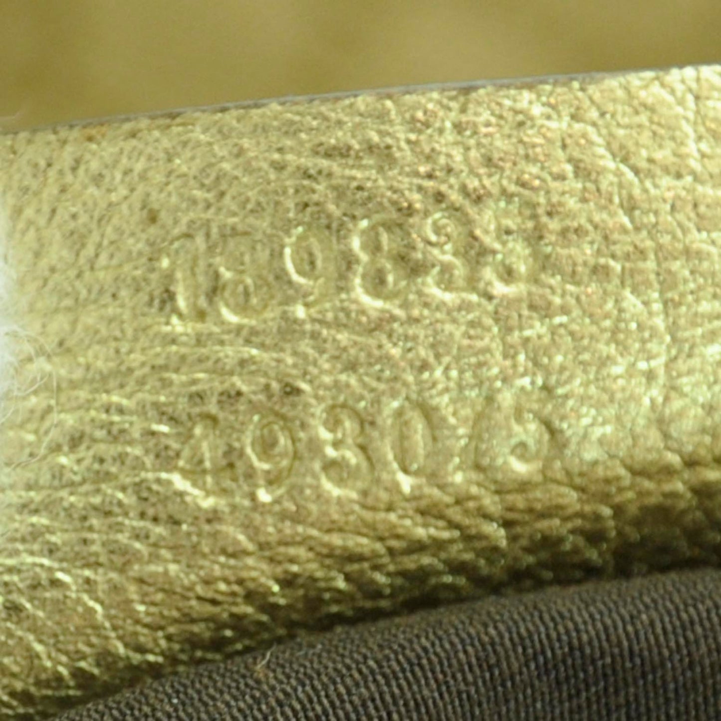 Monogram D Gold Hobo Metallic Gold