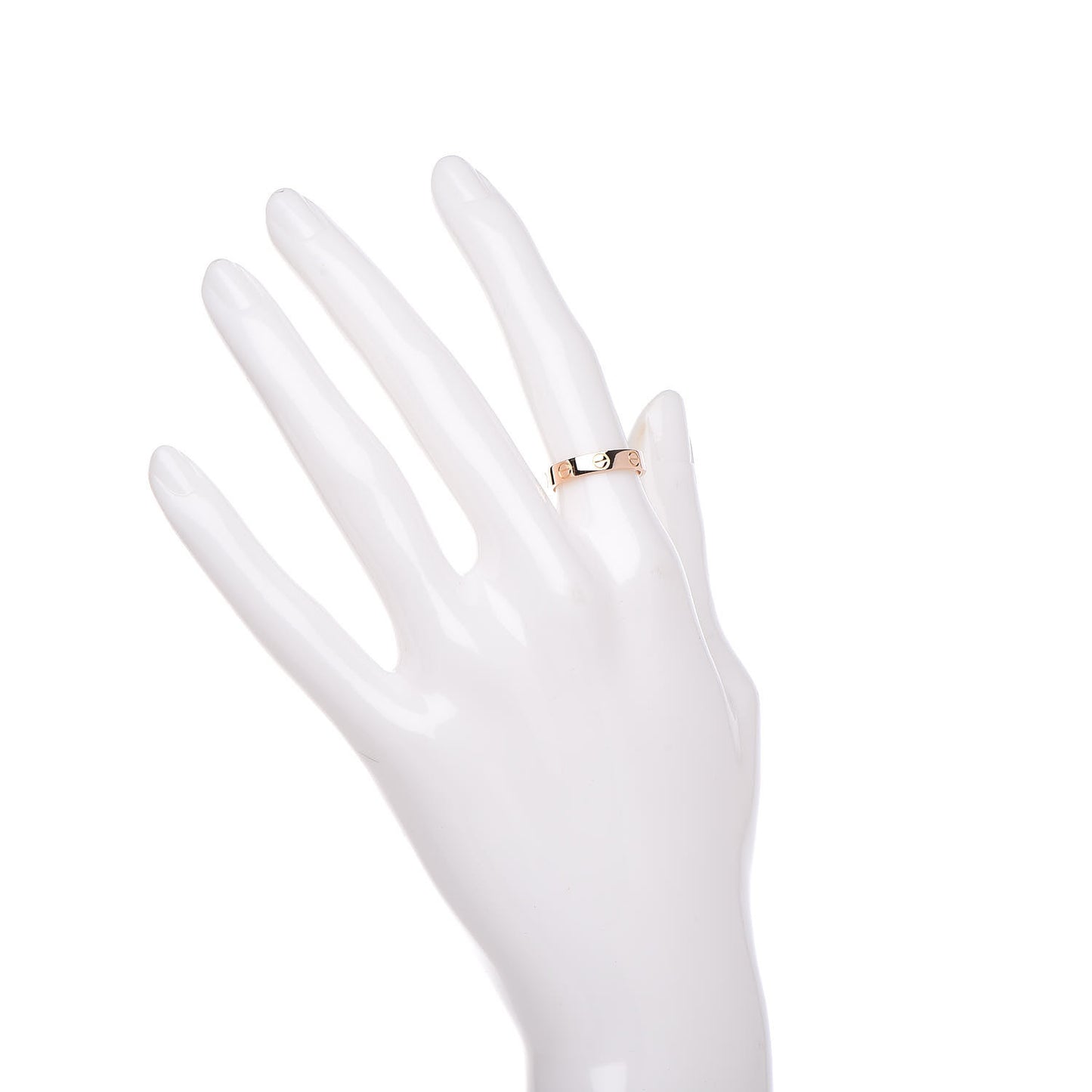 18K Pink Gold 3.5mm LOVE Wedding Band Ring 49 4.75
