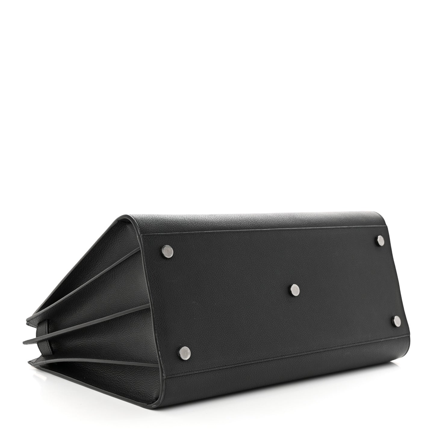 Grained Calfskin Large Sac De Jour Carryall Black