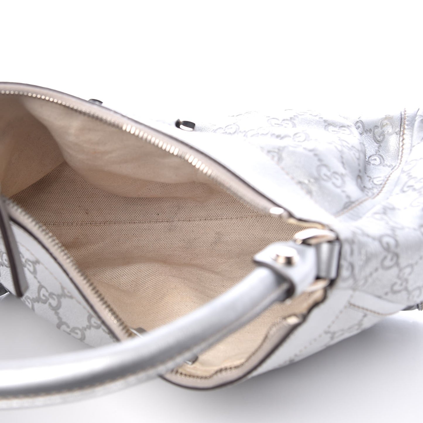 Guccissima Medium D Gold Hobo Silver