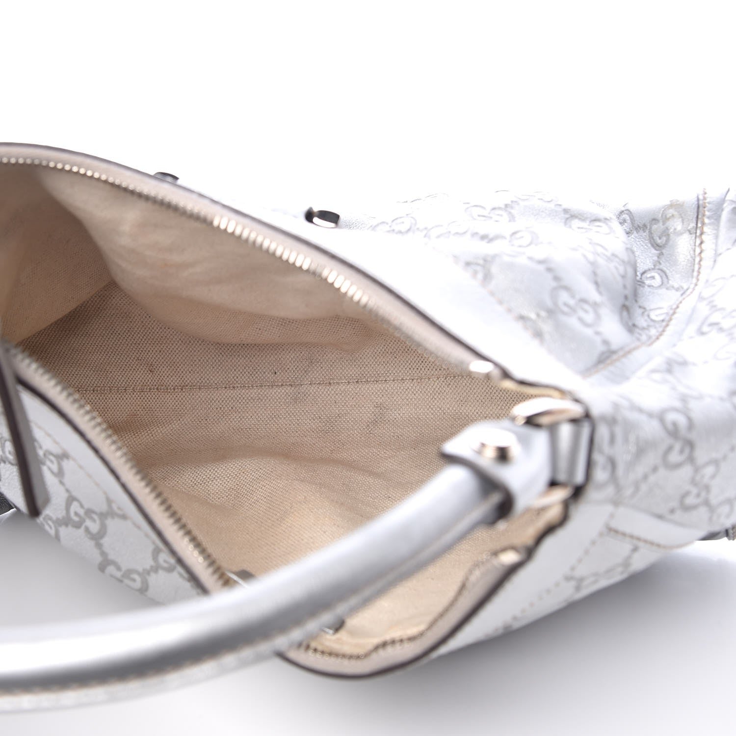 Gucci Guccissima Medium D Gold Hobo Silver 5 of 20
