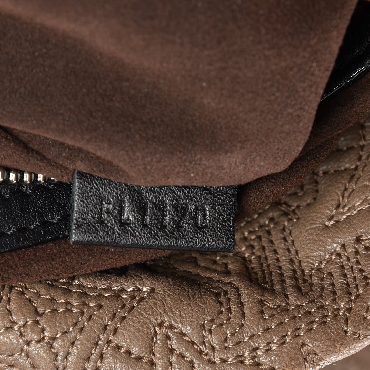 Monogram Lambskin Antheia Hobo PM Fumee