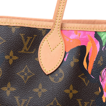 Louis Vuitton Monogram Roses Neverfull MM 11 of 12