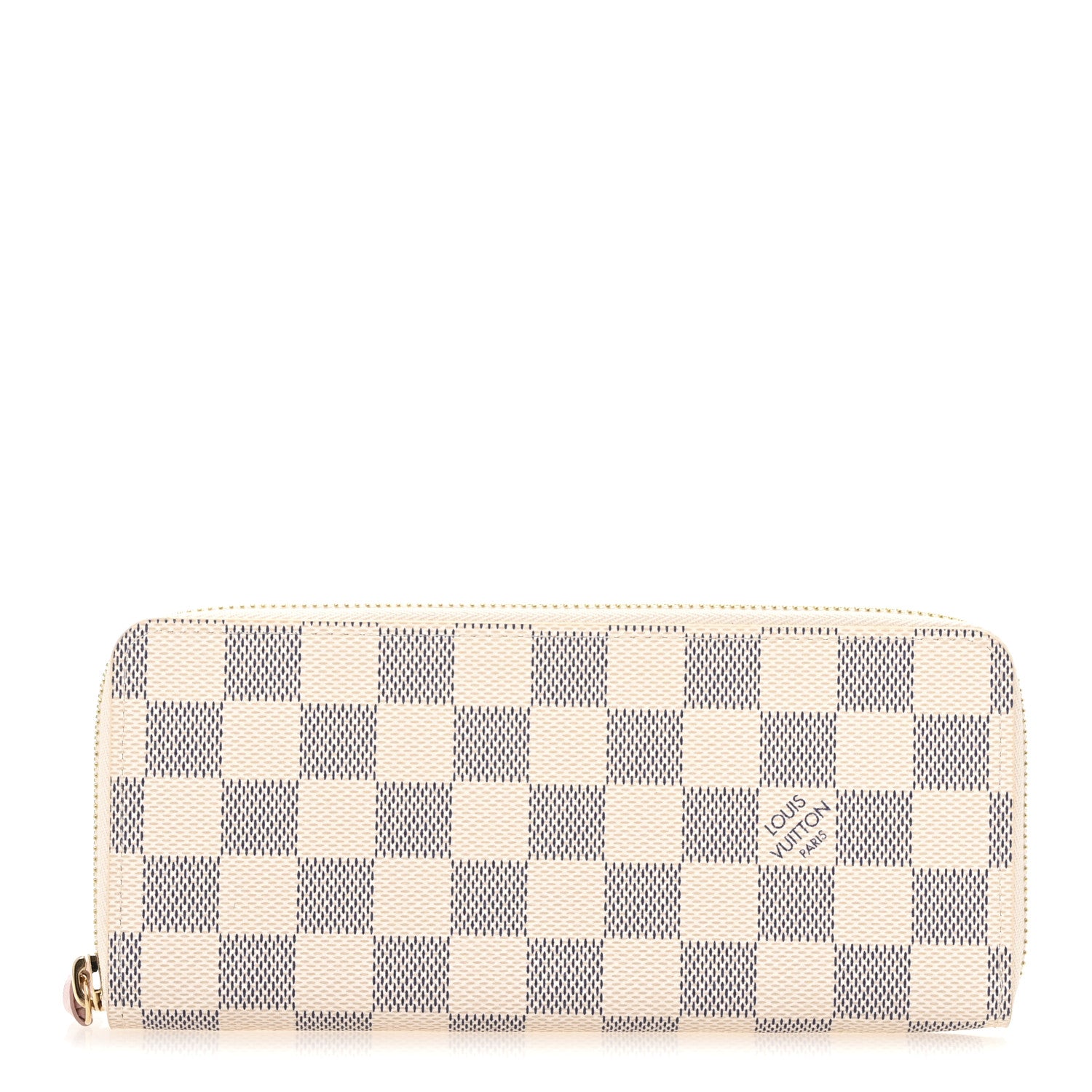 Louis Vuitton Damier Azur Clemence Wallet Rose Ballerine 1 of 7
