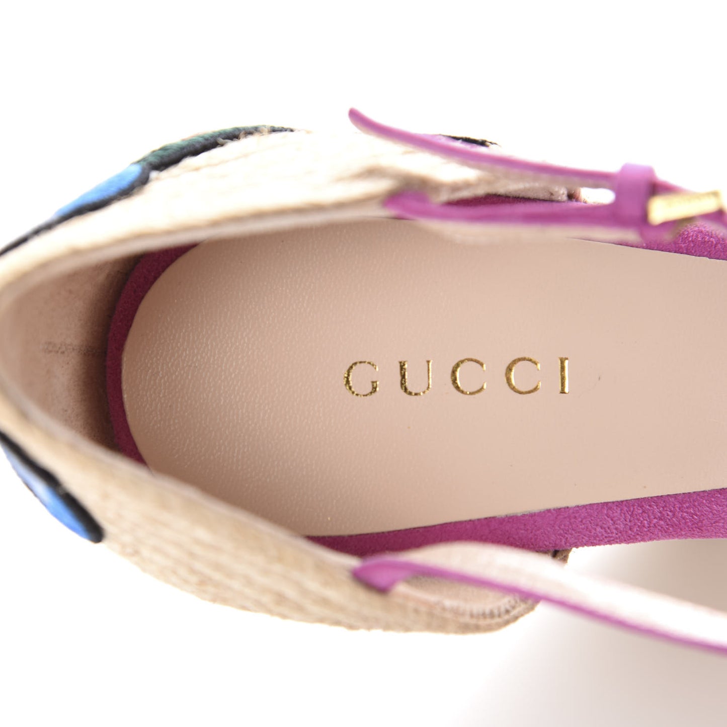 Kid Scamosciato Ophelia Espadrille Platform Wedge Sandals 37 Rododendro